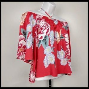 Anthropologie Cupcakes & Cashmere floral top XS